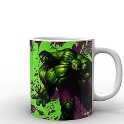 Кружка GeekLand Халк Hulk фиолетовая фон HU.02.010 330 мл белая