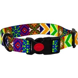 Ошейник для собак Lucky Pet Вышиванка Гуцульская капроновый 35-45х2.5 см