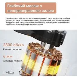 Перкусійний ручний масажер для тіла і м'язів Medica+ MassHand Pro 4.0 black  - мініатюра 6