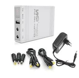 UPS ИБП для роутера, модема ONU — интернет без света WGP M103C 12V 1A 25W 16000mAh +блок питания - мініатюра 1