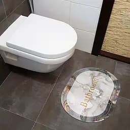 Вологопоглинаючий килимок Sticker Wall мармур Bathroom 40x60CMx3MM (D) SW-00001569 - мініатюра 6
