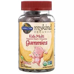 Мультивітаміни для дітей Garden of Life Kids Multi MyKind Organics 120 веганських мармеладних ведмедиків зі смаком вишні