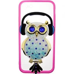 Чохол-накладка Toto TPU Stones Case iPhone 7/8/SE 2020 Owl in Headphones Blue