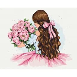 Картина по номерам Brushme Пионы в подарок © Alla Berezovska 40x50 см