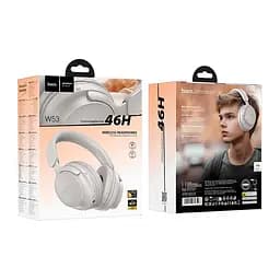 Навушники бездротові Hoco Tone BT headphones W53 до 46 годин сірі - мініатюра 2