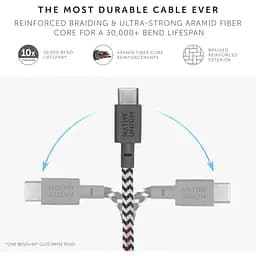 Кабель USB-C to USB-C Native Union Belt Cable Zebra 1.2 м (BELT-C-ZEB-2-NP) - мініатюра 5