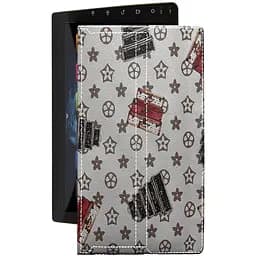 Чохол StatusCASE з екошкіри для планшету EasyGo A509 DSP Луі-Вітон-білий