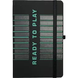 Книга записна Buromax Macho в клітинку 207х136 мм на резинці чорна 96 аркушів (BM.255107-01)