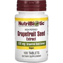 Экстракт семян грейпфрута NutriBiotic Grapefruit Seed Extract 125 мг 100 таблеток