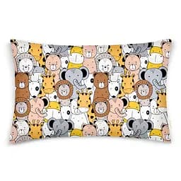 Дитяча постільна білизна в ліжечко SAFARI ANIMALS CS4, коричневий (AnimalsCinemaBrownGrey_100Chocolate_140) - мініатюра 3