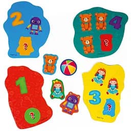 Пазли максі з грою Vladi Toys Малюк зможе Тварини й іграшки 12 елементів укр. мова (VT1722-23) - мініатюра 2