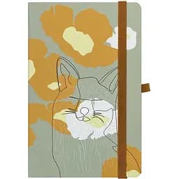 Книга записна Buromax Nature в клітинку 207х136 мм на резинці оливкова 96 аркушів (BM.255108-36)