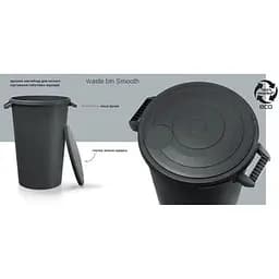 Бак для сміття Prosperplast Smooth 120 л чорний - мініатюра 3