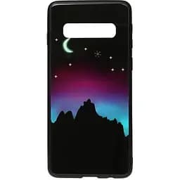 Чохол-накладка Toto Night Light Print Glass Case Samsung Galaxy S10+ Young Moon