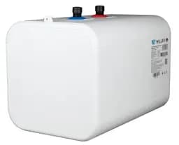 Водонагрівач Willer PU07RF Cubus, White/Blue, 1500W, 7л, мокрий ТЕН, горизонтальний, механічне керування, під мийкою, прямокутний, подача води зверху, зовнішній терморегулятор, В, 25.1x25.1х38.6см - мініатюра 3