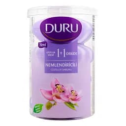 Мыло Duru 1+1 Орхидея с увлажняющим кремом, 400 г (4 шт по 100 г)