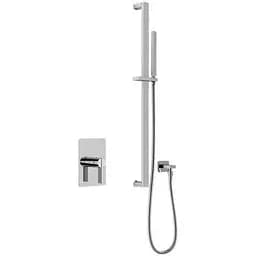 Душевая система Kohlman Dexame chrome + BOX скрытого монтажа QW220DSP3, Хром