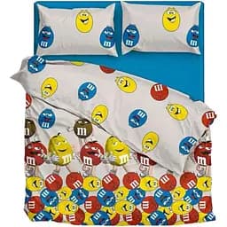 Комплект постільної білизни OldBro friends M&M, бязь Arabeska, двуспальний 200×220 см