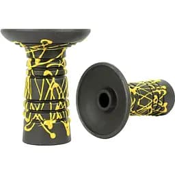 Чаша для кальяну Gusto Bowls Alien BLACK Glaze жовтий