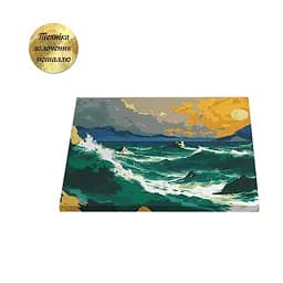 Набір картин з поталлю за номерами Riviera Blanca Легенда океану (ITR-119) 2 шт в наборі