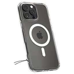 Чохол Spigen Crystal Hybrid with MagSafe White для iPhone 16 Pro (ACS08162) - мініатюра 5