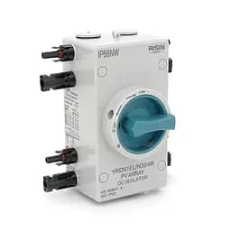 Ручний вимикач Risin 1000V 32A 2St IP66 вхід ліво-право Grey