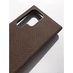 Оригінальний протиударний шкіряний чохол Samsung для Galaxy S24 Ultra Incipio Protective Leather Case Brown - мініатюра 9