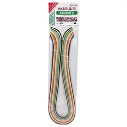 Папір для квілінгу "Щедрий вечір" Bumagia 5-70, 5 мм х 70 см, 12 кольорів