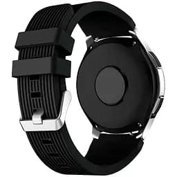 Силіконовий браслет L-size 22мм Samsung Gear S3 Frontier Classic - чорний (WB740069)