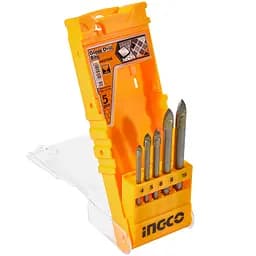 Набір свердел по склу та кераміці Ingco Industrial 4-10 мм 5 шт. (AKD7058)