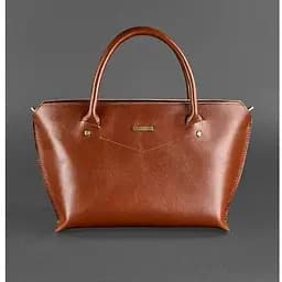 Жіноча шкіряна сумка Midi світло-коричнева