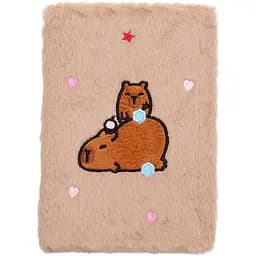 Блокнот А5 ZiBi Capybara 7 Kids Line плюшевий клітинка 80 аркушів (ZB.700021) - мініатюра 3