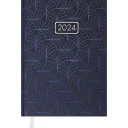 Щоденник датований Buromax Velvet 2024 A5 синій (BM.2163-02)