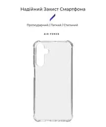 Прозрачный чехол для Samsung Galaxy M15 5G (M156) с защитой камеры и усиленными бортами, тонкий, силиконовый, бесцветный, ударопрочный, противоударный бампер с закрытой камерой, ArmorStandart (ARM74385) - мініатюра 2