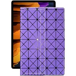 Чохол StatusCASE з екошкіри для планшету Samsung Galaxy Tab S7 Plus Фіолетовий ромб