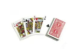Карти гральні United States Playing Card Company Bicycle Rider Back Bridge Size Standard Index (red blue) (0086) - мініатюра 4