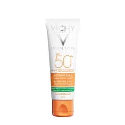 Сонцезахисний крем матовий 3в1 Vichy Capital Soleil Mattifying для жирної проблемної шкіри SPF50+ 50 мл (MB232700)