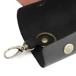 Подарунковий набір чоловічий  в коробці Handycover №46 (чорний) ключниця, обкладинка на документи і паспорт - мініатюра 5
