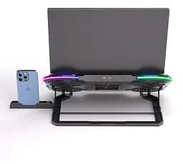 Охолоджувальна підставка для ноутбука 15.6 дюймів 2E Gaming CPG008 5xFan RGB LED - мініатюра 5