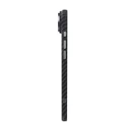 Карбоновый чехол для Apple iPhone 17 Air, LikeCarbon2 MagCase, черный, тонкий защитный чехол-панель из поликарбоната с магнитами N52, MagSafe, противоударный, совместим с беспроводной зарядкой, приподнятые края для защиты камеры, ArmorStandart (ARM86260) - мініатюра 6