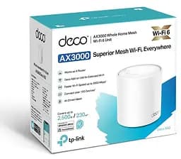 MESH-система TP-Link mesh Deco X50 AX3000 1Pcs White 802.11ax (Deco-X50-1-pack) - мініатюра 4