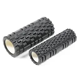 Масажний ролик Grid Roller Double 33 см Чорний EasyFit fit0024919 - мініатюра 2