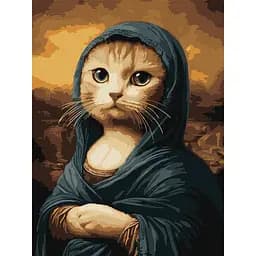 Картина за номерами "Таємнича кішка" Ideyka KHO6686 30х40 см