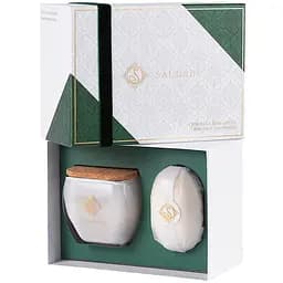 Подарочный набор Saudade: Твердое мыло Кедр-Бергамот 200 г + Свеча 180 г