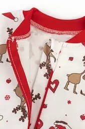 Дитячий чоловічок з начосом з різдвяним принтом Christmas reindeer на блискавці - мініатюра 3