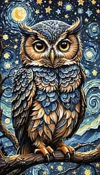 Дерев'яний фігурний пазл Чарівна сова, А1, Дерев'яна коробка 500+ елементів