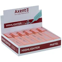 Набір маркерів Axent Highlighter 2537-A 1-5 мм клиноподібний 12 шт. пастель рожевий (2537-24-A) - мініатюра 2