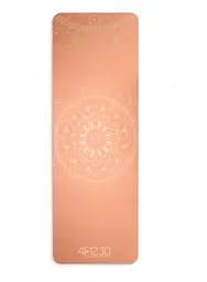 Коврик (мат) спортивный 4FIZJO замша 183 x 61 x 0.15 см для йоги и фитнеса Orange (P-5905973404402)