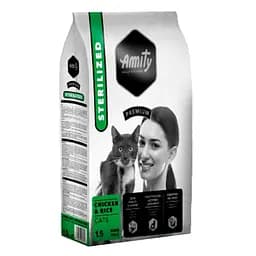 Корм для котів AMITY Sterilized 1.5 кг для стерилізованих, з м'ясом птиці