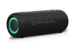 Колонка портативна 2.0 Real-El X-715 Black, 2 x 5 Вт, пластиковий корпус, Bluetooth, USB-А/USB-C, AUX, RGB підсвічування, живлення від акумулятора (EL121600027) - мініатюра 4